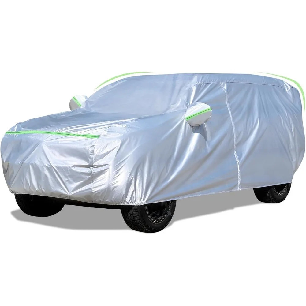 

Universal SUV Car Cover Waterproof All Weather Hail Sun Protection Door Zipper Fit 191-207 Inches