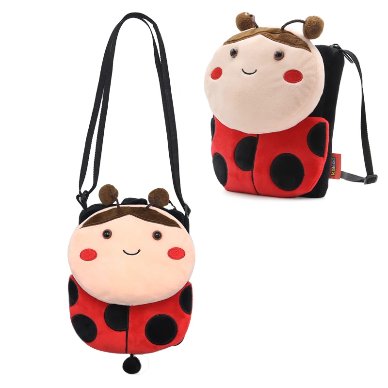 Mini Ladybug Messenger Bags for Girls Cute Animal Design Small Kids Pouch Soft Crossbody Bags Boys Kawaii Bag Bolsa Infantil