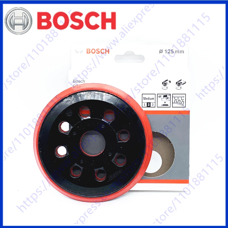 

BOSCH 2608000714 125 мм, средняя шлифовальная подушечка с 8 отверстиями для шлифования наполнителя и пластин краски