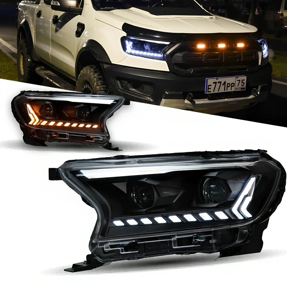 

Headlight For Ranger / Everest LED Headlights 2016-2020 Head Lamp Car Styling DRL Signal Projector Lens Auto Accessories Lights