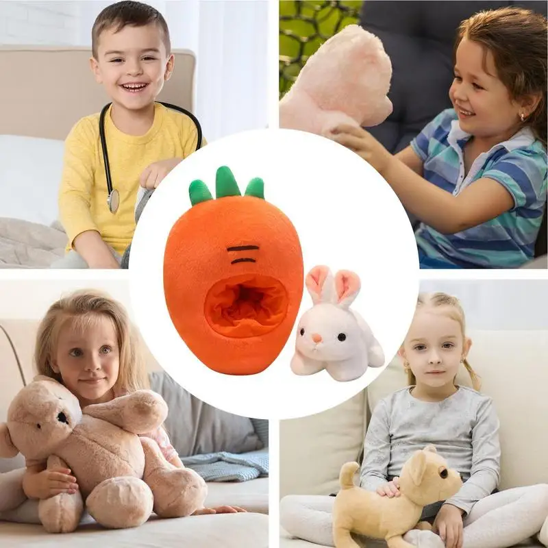 Coelhinho de pelúcia fofo macio coelho de pelúcia conforto bonecas animais e travesseiro para crianças adultos adolescentes meninos criança família aniversário