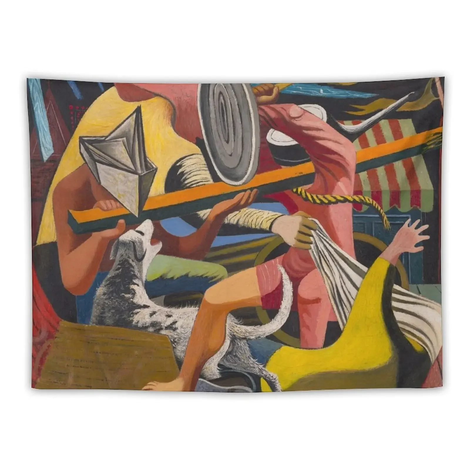 Phillip Guston Gladiators Tapestry Wall Hanging Christmas Decoration Tapete For The Wall Decoration For Bedroom Tapestry