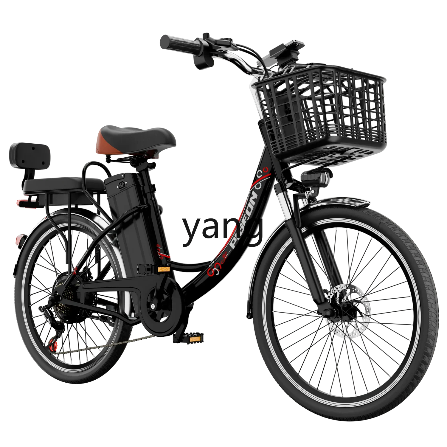 YJQ Lithiumbatterie Elektrofahrrad Erwachsene leicht variable Geschwindigkeit Freizeitpedal ältere Roller