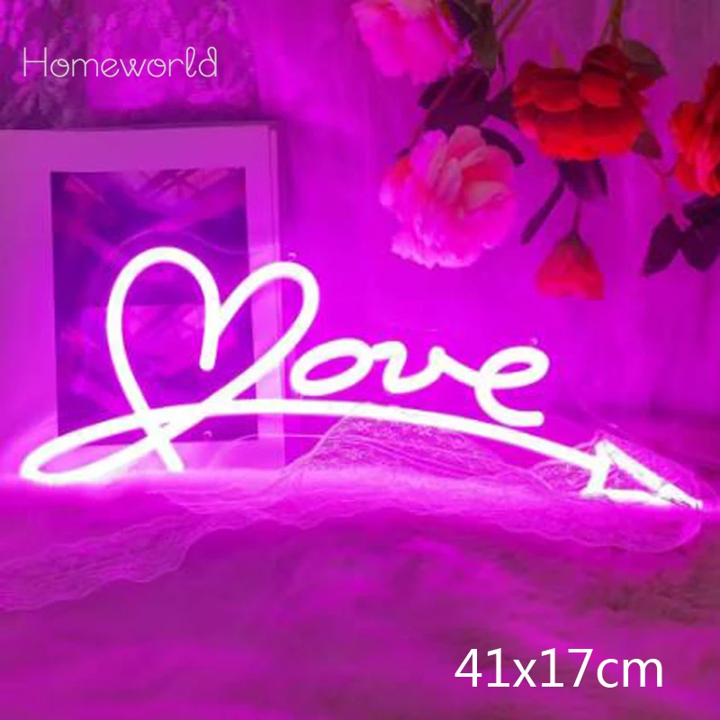 

Love LED Neon light sign USB powerd suitable for livingroom bedroom ambient lighting wall decoration Birthday holiday gifts