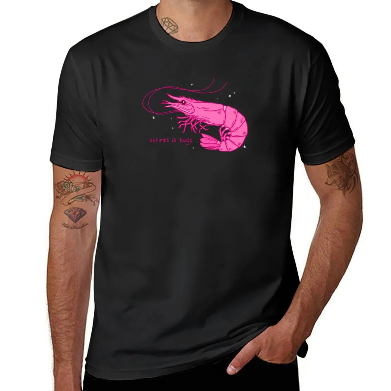 

shrimps is bugs T-Shirt anime clothes summer tops mens graphic t-shirts pack