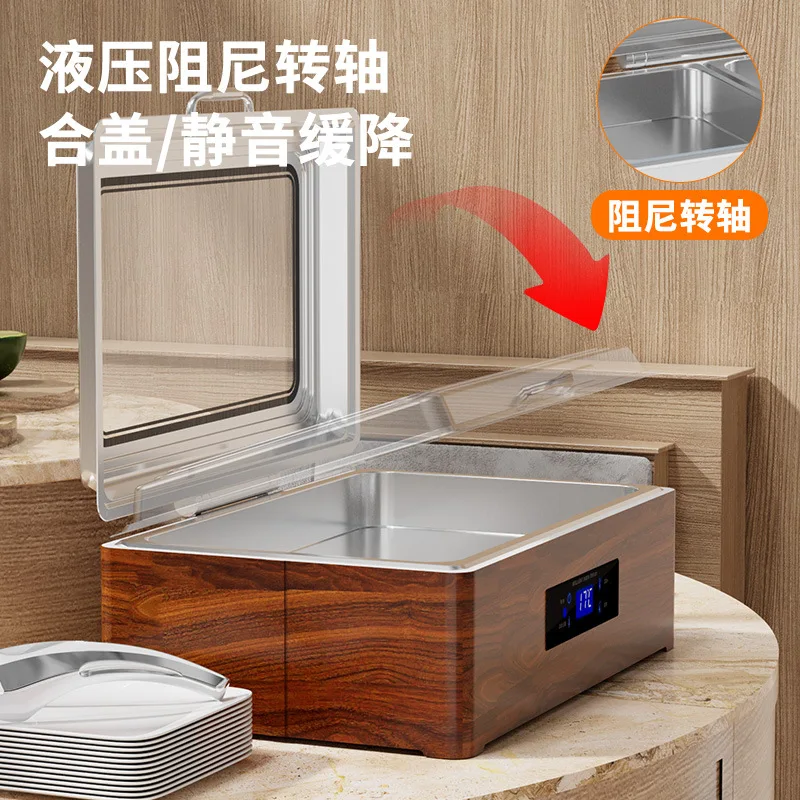 Four d'isolation de four de buffet d'acier inoxydable de grain de bois