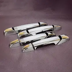 12Pcs/Set Exterior Outside Door Handle Covers Trim Fit for Chevrolet Silverado Avalanche Tahoe GMC Sierra 2007-2013 Chrome Style