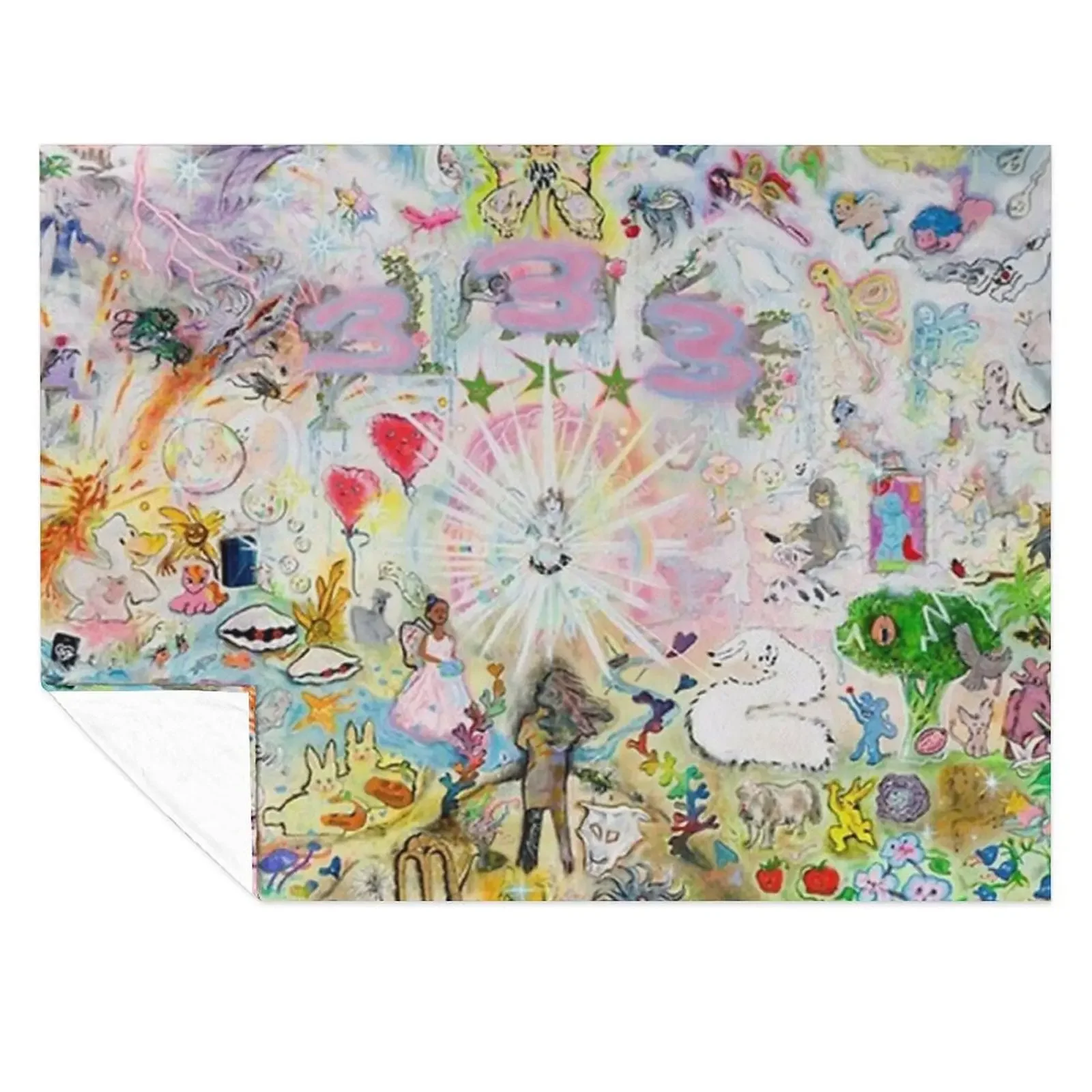 

333 bladee album cover Throw Blanket Sofa Quilt Flannel warm winter Tourist Blankets