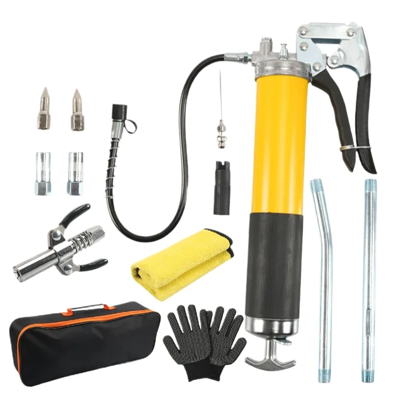 

Oil Grease Tool Kit 7000 PSI Heavy Duty Pistol Grip Grease Gun Kit Maintenance Tool for Car Truck Automotive Marine