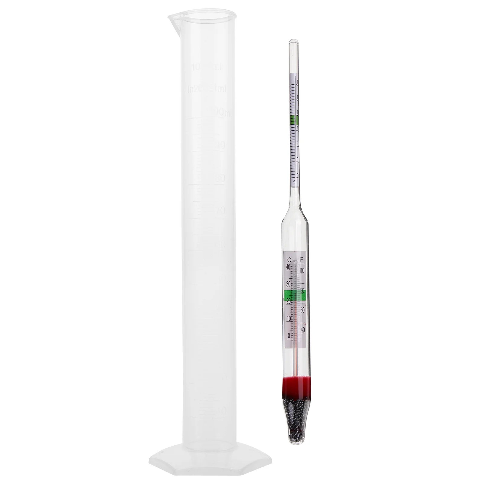 1 set 1 Set Salinity Hydrometer Kit Salt Gravimeter Sea Water Testing Tool Measuring Cylinder Included Fish Tank Salinity Meter