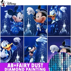 AB Mickey wróżka obraz diamentowy Disney Mouse mozaika 5D kreskówka krzyżyk ścieg haft wystrój domu pełne wiertło