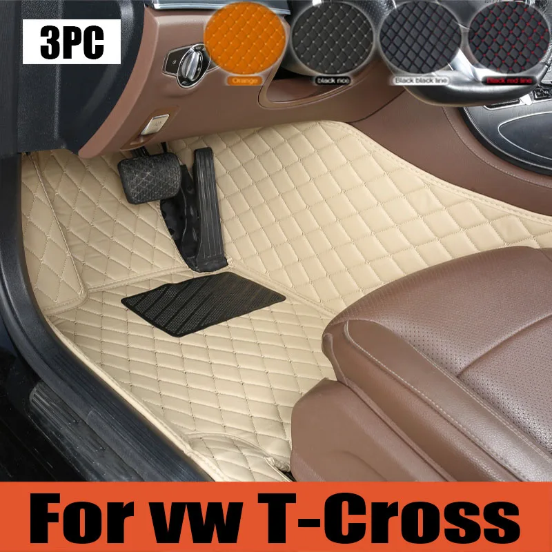 

For VW vw T-Cross Tcross 2023 2022 2021 2020 2019 2018 Car Floor Mats Carpets Parts Covers Auto Interior trunk mat