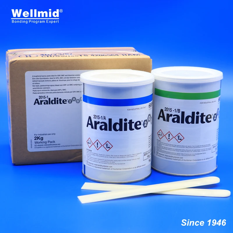 

ARALDITE 2015-1 2KG Epoxy Adhesive Original Bonding GRP SMC Metal Gap Filling Paste Good Resistance to weather Toughened AB Glue