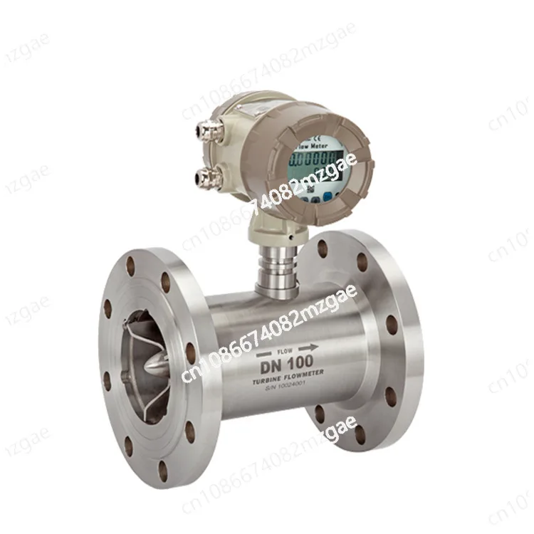 

Intelligent gas turbine flowmeter High precision industrial natural gas methane gas stainless steel flow meter