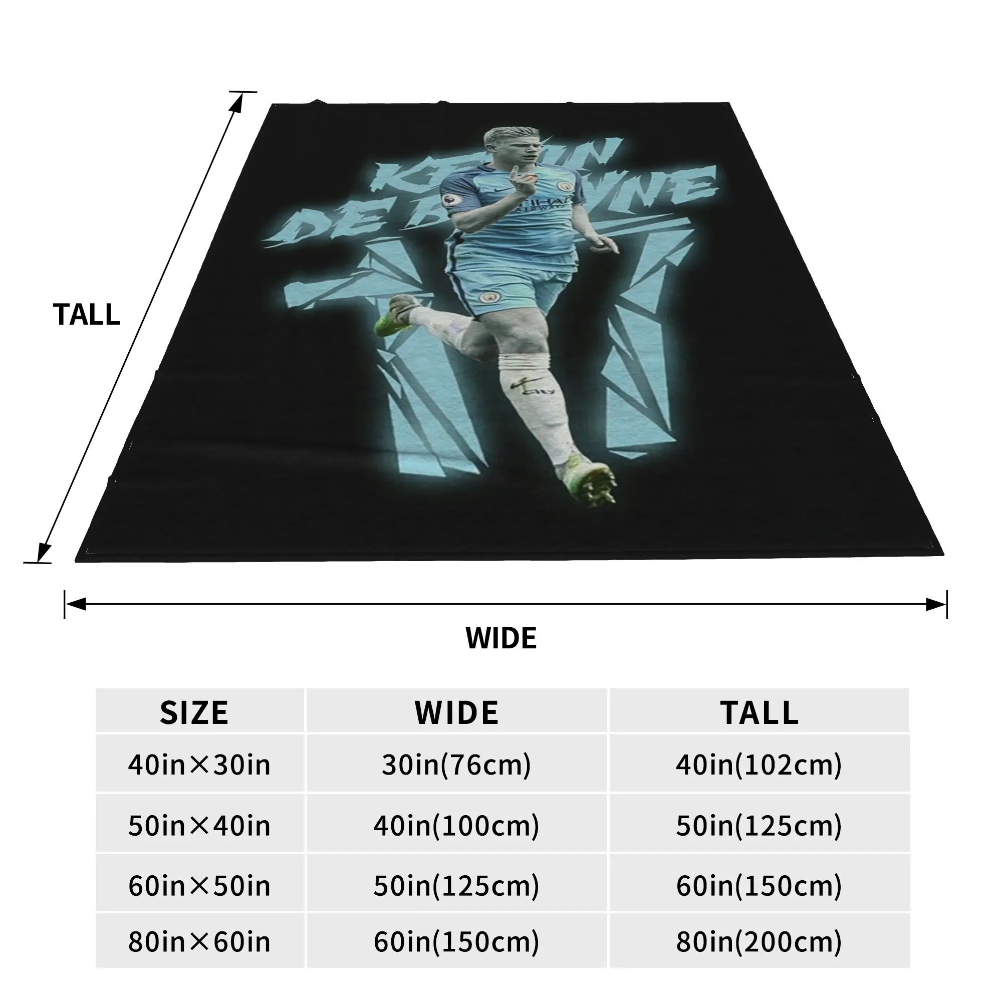 كيفن دي بروين تصميم البطانيات لينة الدافئة الفانيلا رمي بطانية الفراش للسرير غرفة المعيشة نزهة السفر المنزل الأريكة