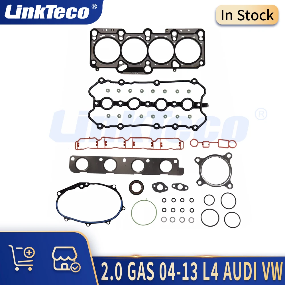 

Engine Parts Cylinder Head Gasket Set Fit 2.0 L GAS 04-13 L4 For AUDI A1 A3 A4 A6 TT SEAT Leon SKODA Volkswagen Golf Passat 2.0L