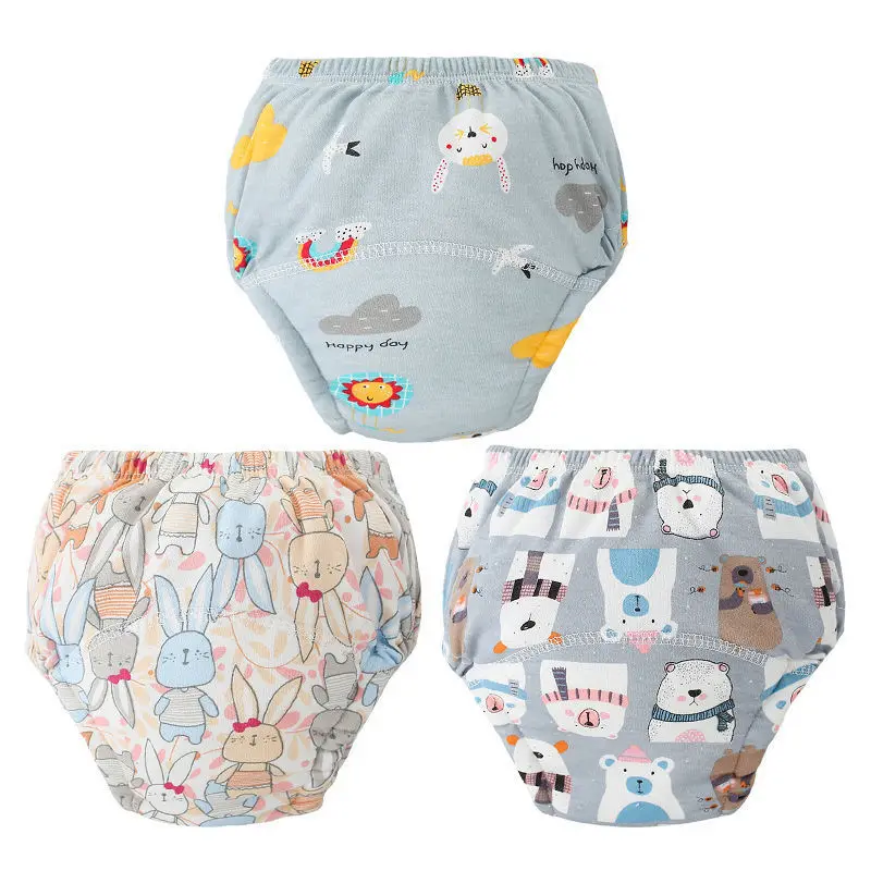 

6 Layers Cloth Diapers Potty Training Pants Reusable Infants Baby Boys Girls Diaper Underwear Cotton Washable Diapers Nappies