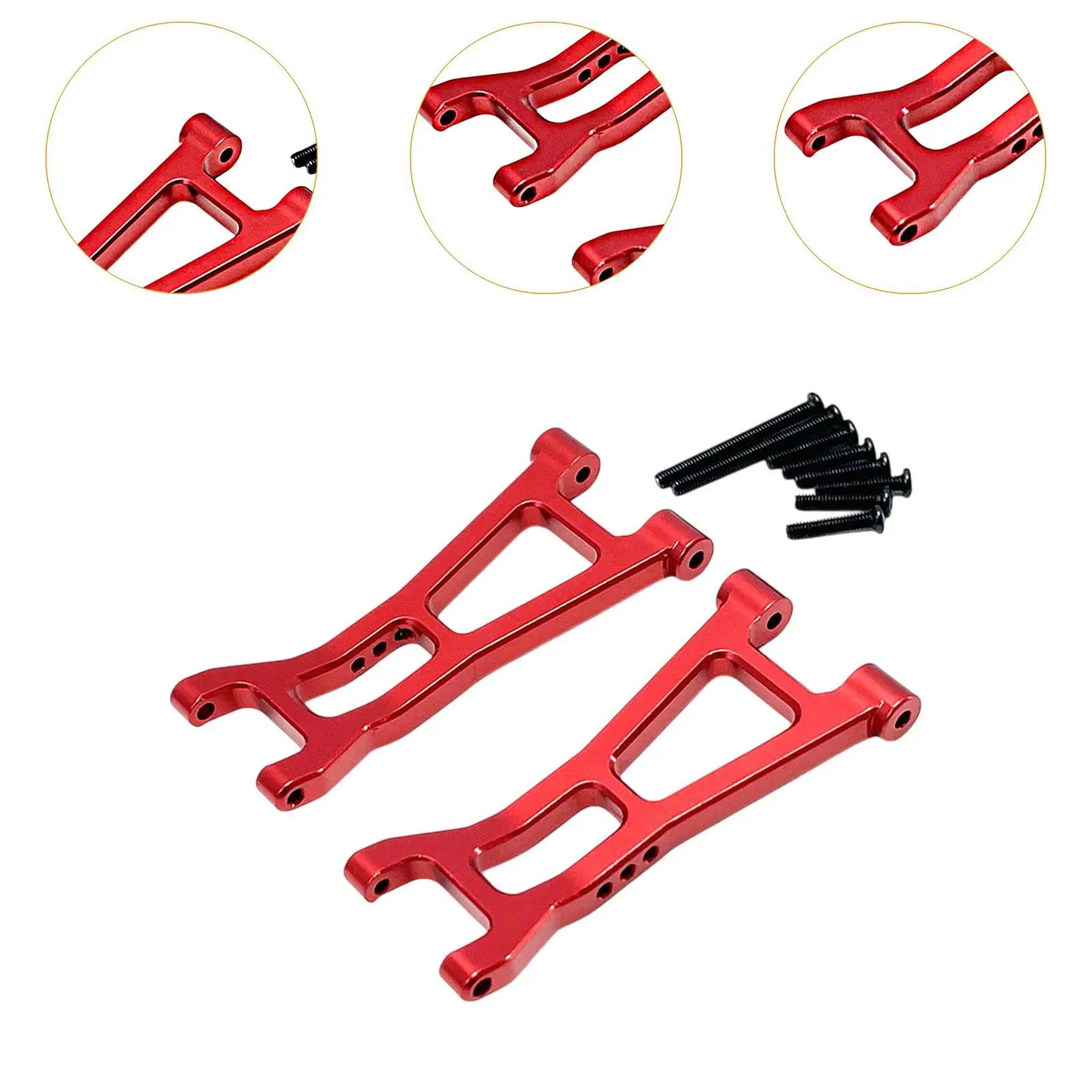 Brazo inferior trasero de coche RC de aluminio para actualización de coche RC escala 16209 16210 H16 1:16