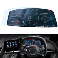 Car Dashboard Screen Console Central Protector Film Cover For Chevrolet Corvette C8 Stingray Convertible Z06 Z51 Coupe 2020-2022