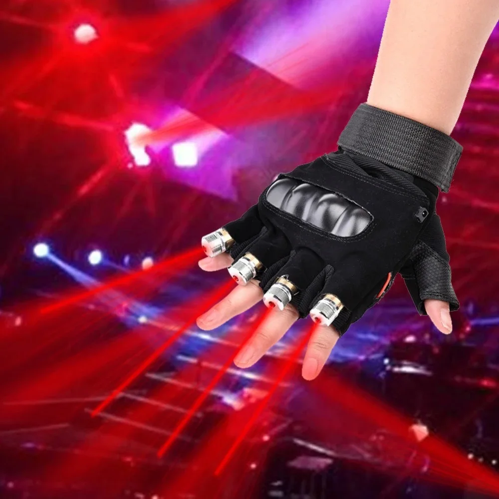 LED Laser Gloves Lights Disco Stage Performance Gloves Audience Atmosphere Lamp Props Party Ballroom Lighting Christmas Lights