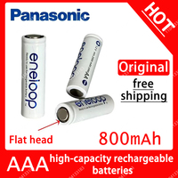Original Panasonic Enelope original flat head AAA rechargeable battery 1.2v 800mAh pre charged nimh, suitable for cameras