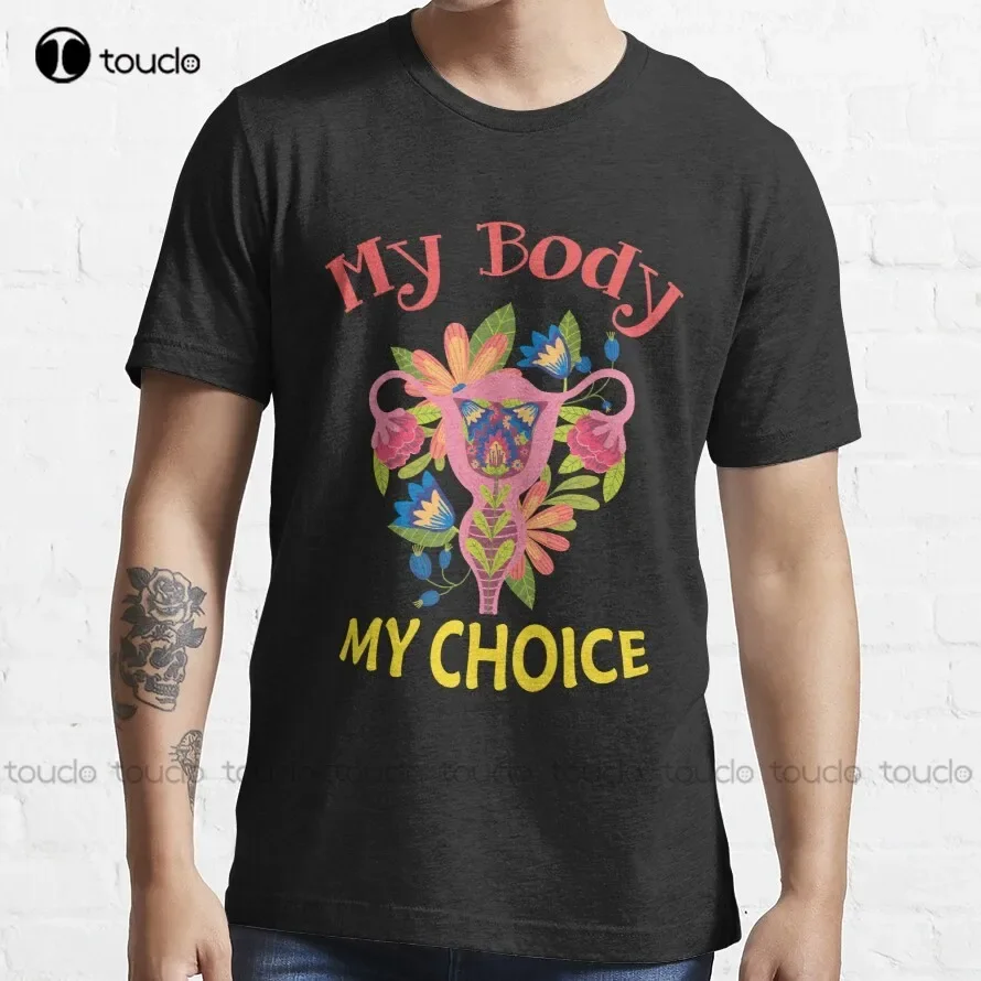 

Классическая футболка My Body My Choice, забавная феминистская трендовая футболка, трендовая футболка, униформа для мальчиков, рубашки Xs-5XL, подарок на заказ, унисекс