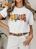 Disney Lion King Simba Timon & Pumbaa mama T Shirt Vintage Women's Men Cotton Tees Short Sleeve Oversized Couple O-Neck Tops