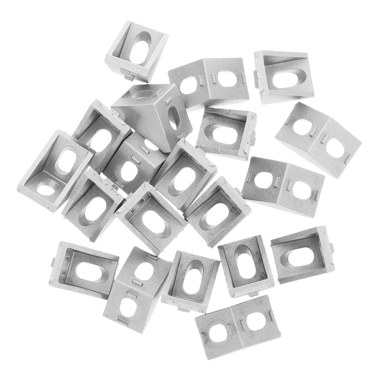 

20pcs Aluminum Corner Brackets 2x2x2cm Connector for 20Series Extrusion Frame 3DPrinter CNCRouter Robotics Project
