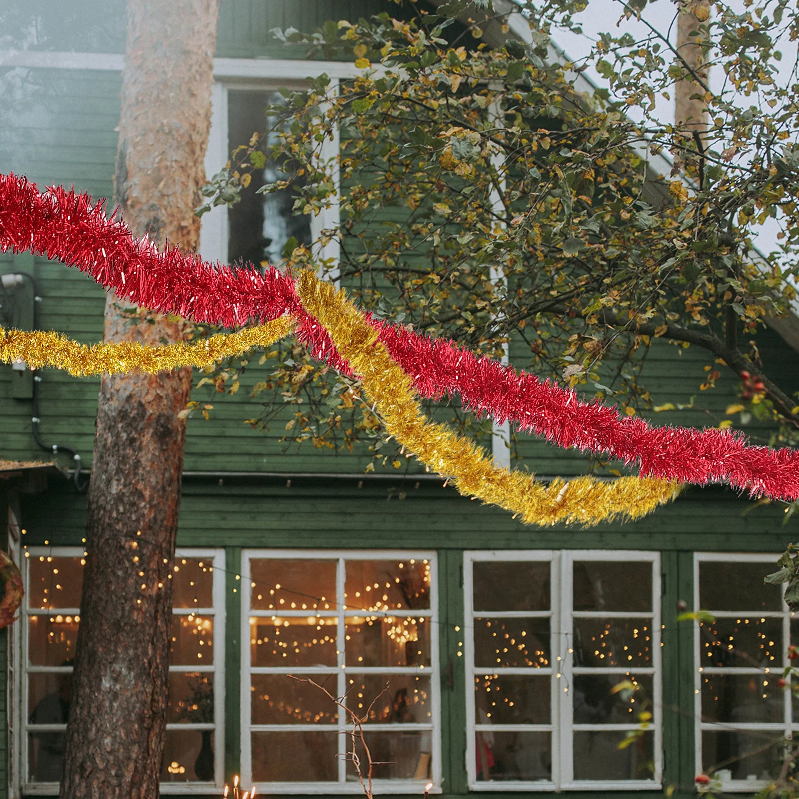 

3pcs Colorful Strip Decorative Garland Shiny Tinsel Hanging For Party Wedding Christmas Spring Glitter Fringe Pendant Decoration