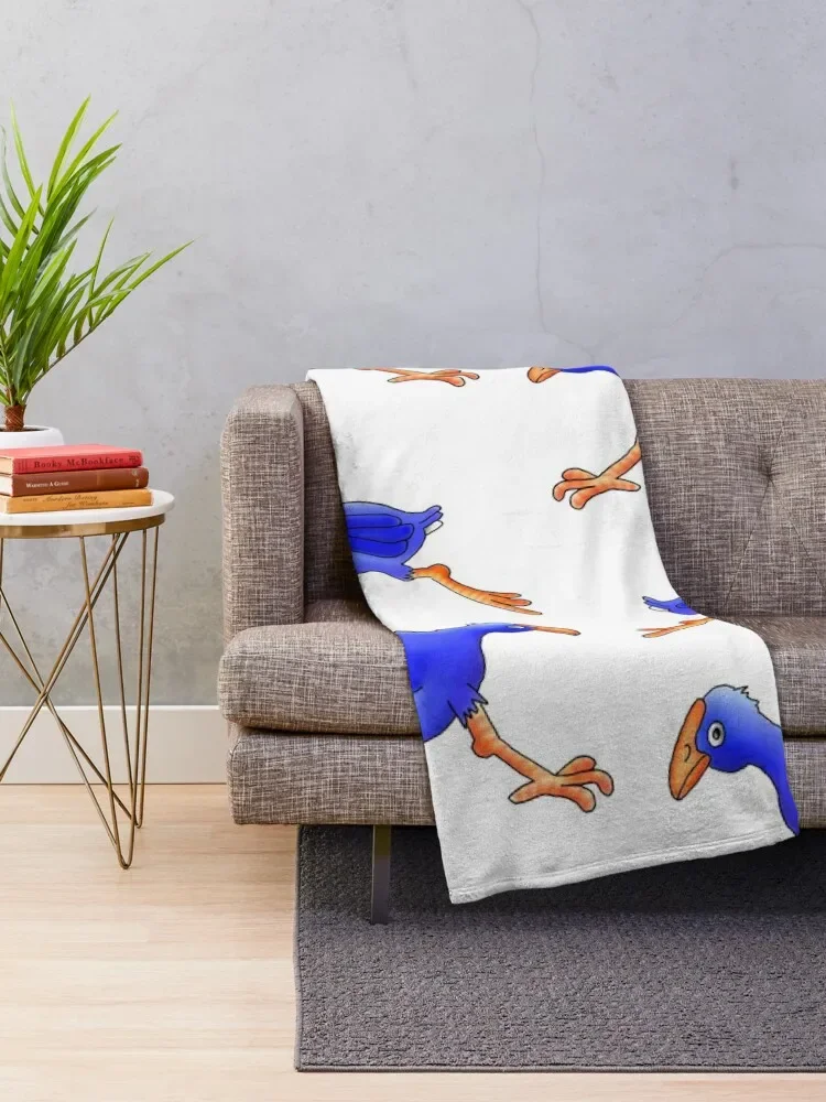 Pukeko Running. New Zealand Native Birds Throw Blanket Flannel Fabric Fluffy Shaggy Blankets Sofas Of Decoration Blankets