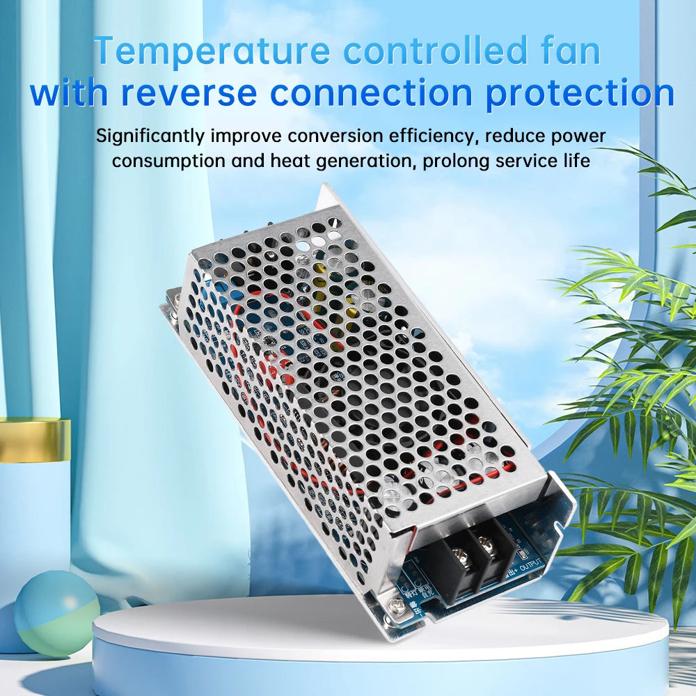 500W 20A Adjustable Power Supply Module DC-DC Step Up Boost Converter LED Driver DC10.5-60V to DC12-80V Voltage Regulator 12V