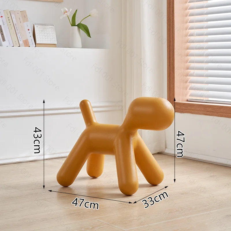 Small stool balloon dog leisure area children's chair household living room small stool animal seat kindergarten cartoon puppy