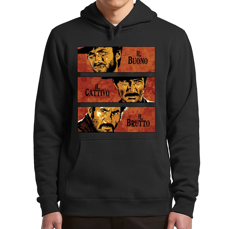 

The Good The Bad And The Ugly Hoodies Vintage 1966 Italian Western Film Classic Sweatshirts For Movie Fans Retro Clothing