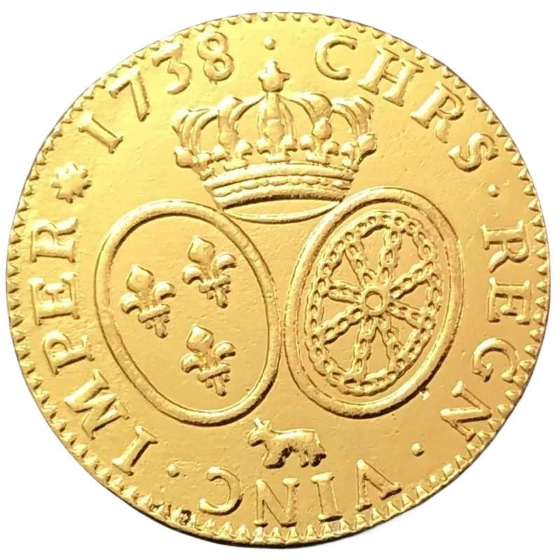 

1738 France 1 Louis d'Or Copy Gold Coin