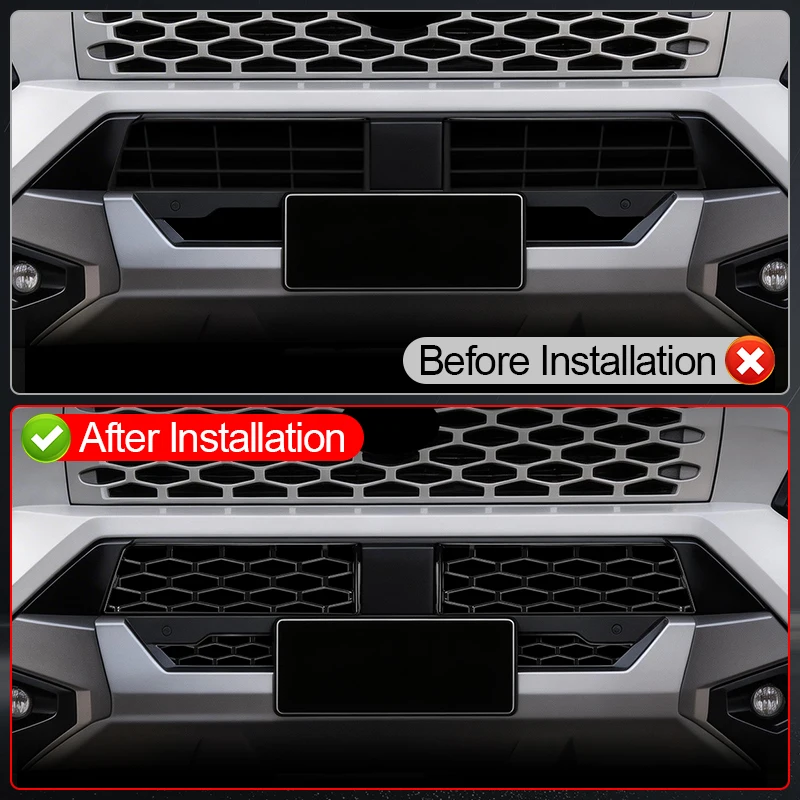 For 2026 Toyota Hilux SR5 Pickup Front Lower Grille Cover Anti Debris Dust Protection Decorative Auto Exterior Car Accessories