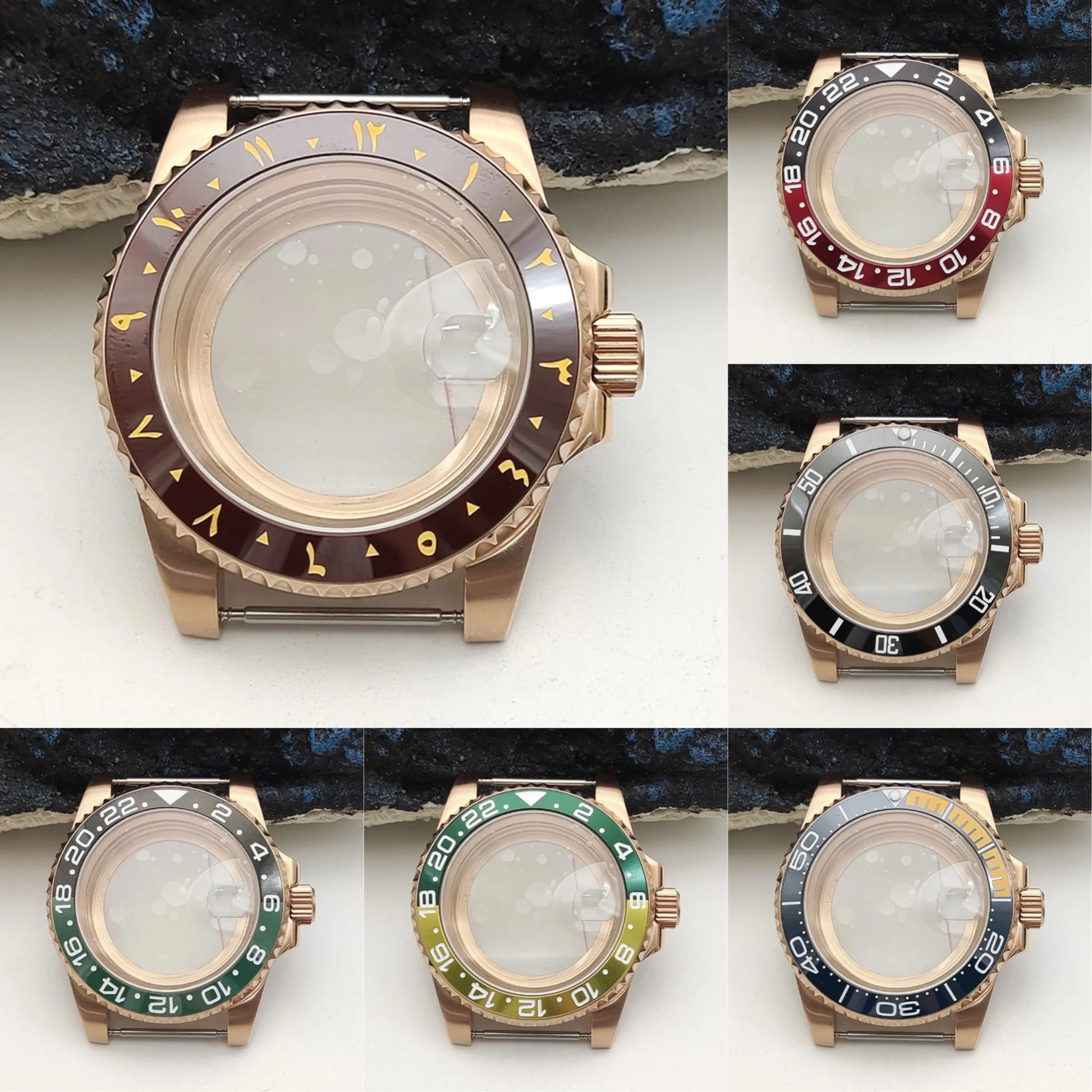 

Роскошные розовые золотые 40 мм NH35 автоматические механические мужские часы с датой для мужчин Sport Excellence водонепроницаемые наручные часы 50 м