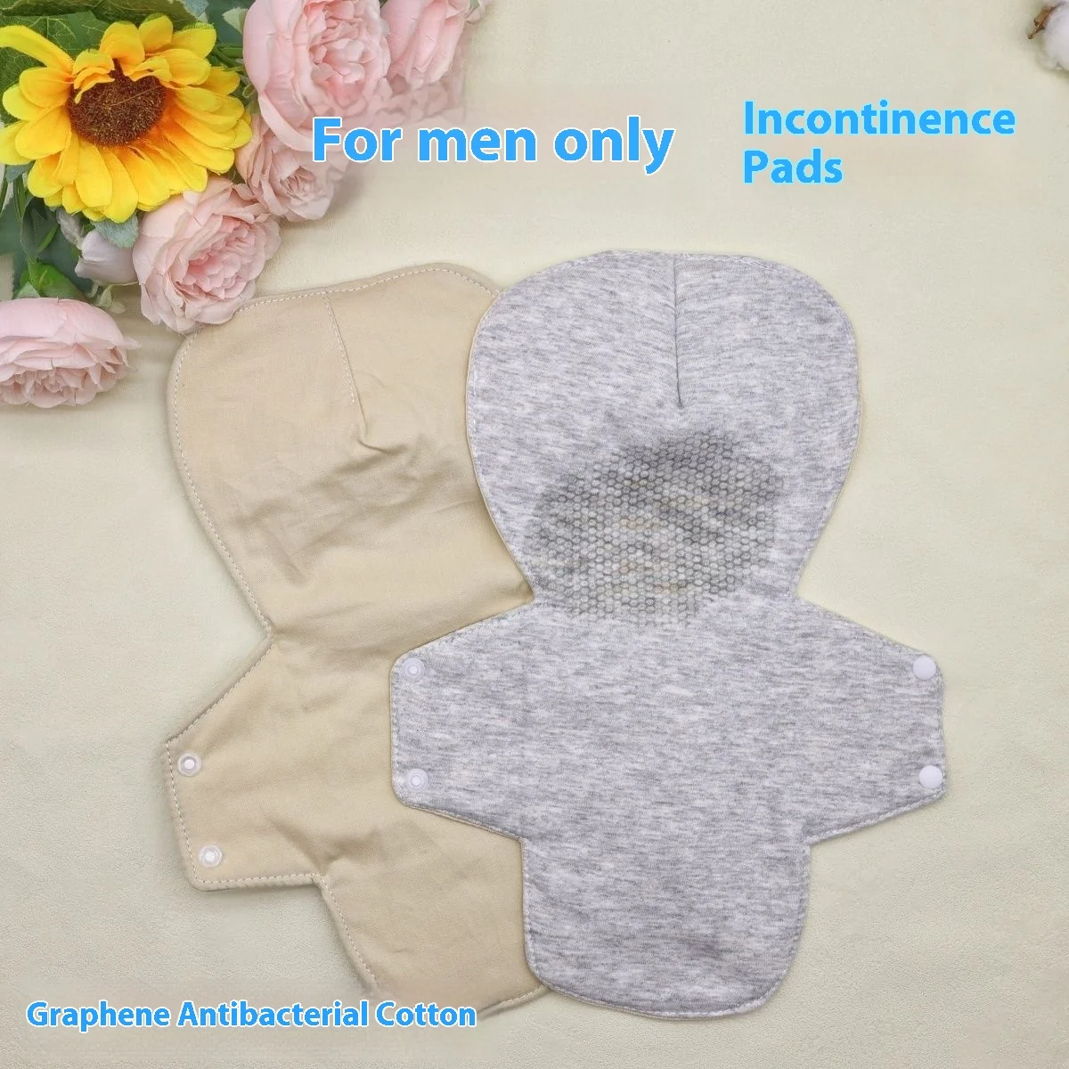 Herbruikbare Mannen Pads Incontinentie Aambei Bescherming Wasbaar Katoen Lekvrije Pads Volwassen Blaas Controle Ondergoed Liners Pads