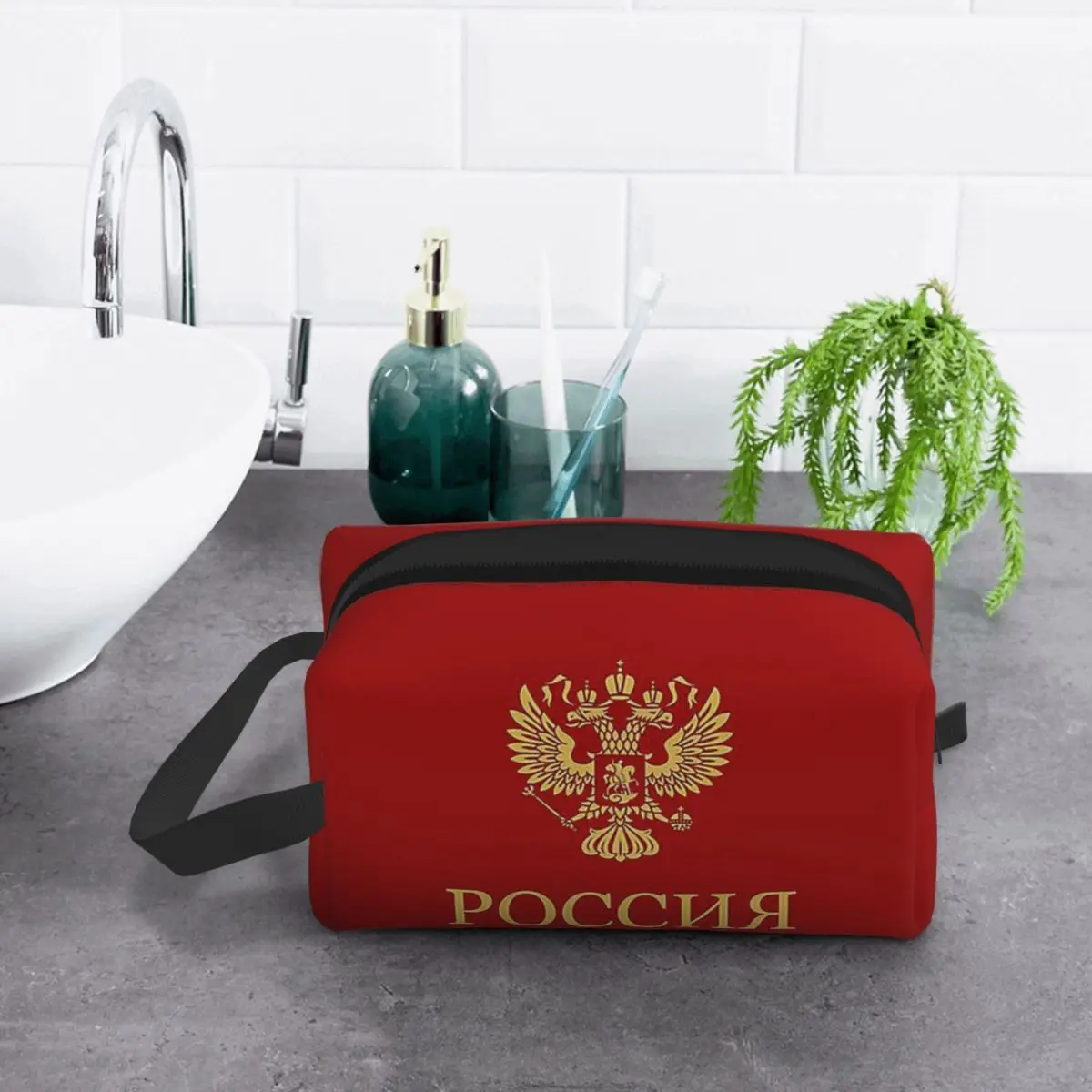Рoccnr-bolsa-de-maquiagem-dourada-russa-organizador-de-cosmeticos-kit-dopp-bolsa-de-higiene-pessoal-para-mulheres-estojo-de-lapis-de-viagem-de-beleza