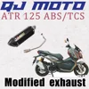 QJ Moto ATR 125 ABS / TCS 改造エキゾーストパイプ ヨシムラ スコーピオ ミッドテールセクション フルセクションバイクに適しています。 1