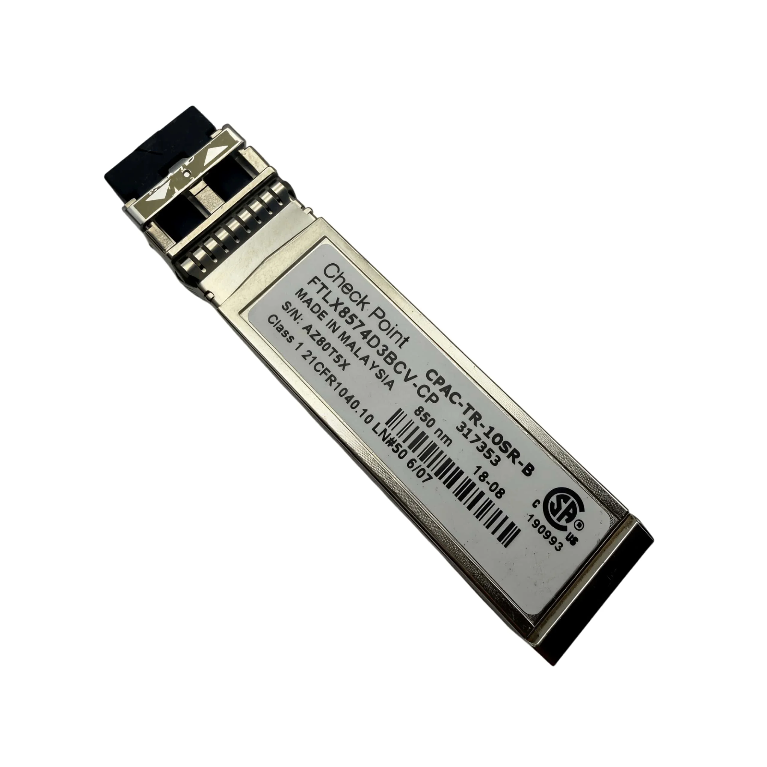Original For Check Point CPAC-TR-10SR-B FTLX8574D3BCV-CP SFP+ Transceiver 10G SR 850nm MMF Optical Module Firewall Switch Adapte