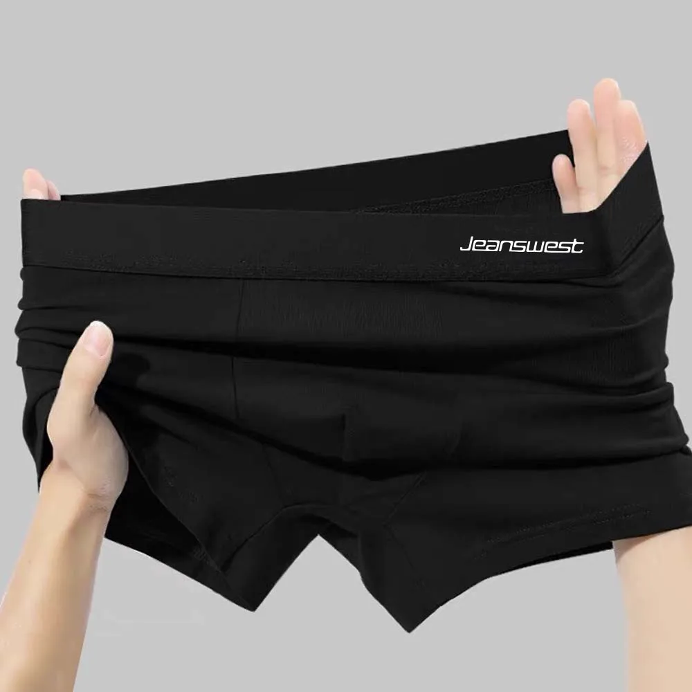 2/4 Stück Herren-Unterhosen, Weiche Textur, Einfarbige Männer-Unterwäsche, Atmungsaktive Boxershorts für Männer – Detail 8
