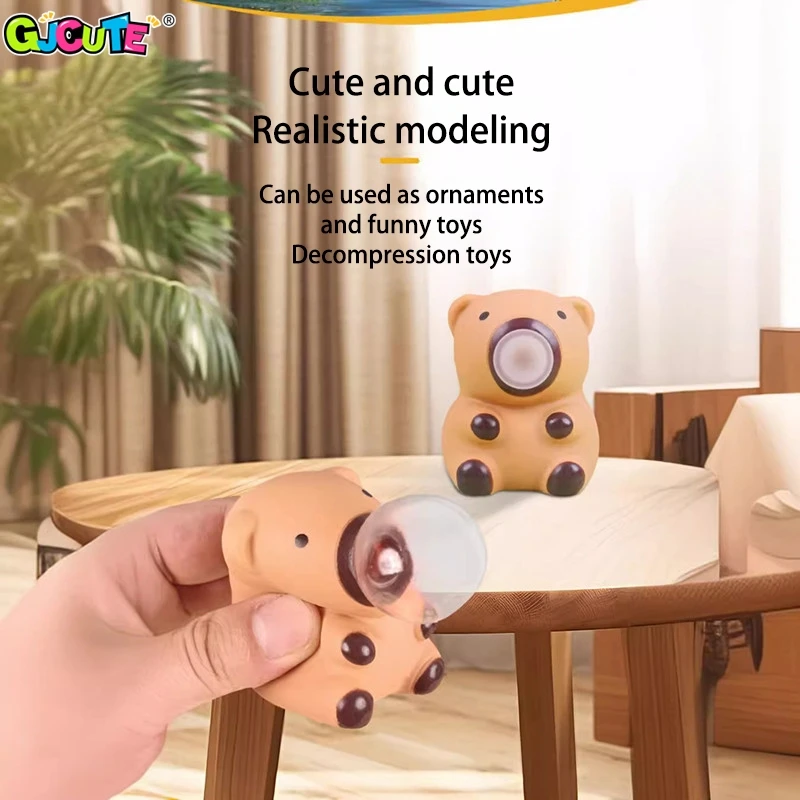 Squeeze Capybara Bubble Toy Adult Children Creative Decompression Tool Releasing Pressure Toys Cute Animals Desktop Ornaments