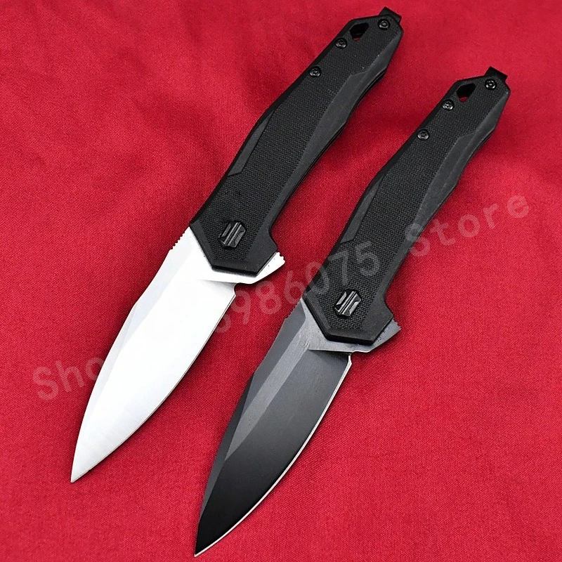 KS 2041 سكين جيب عالي الجودة مع شفرة D2 من ألياف النايلون مقبض حاد للتخييم في الهواء الطلق، هدايا رجالية قابلة للطي والمحمولة