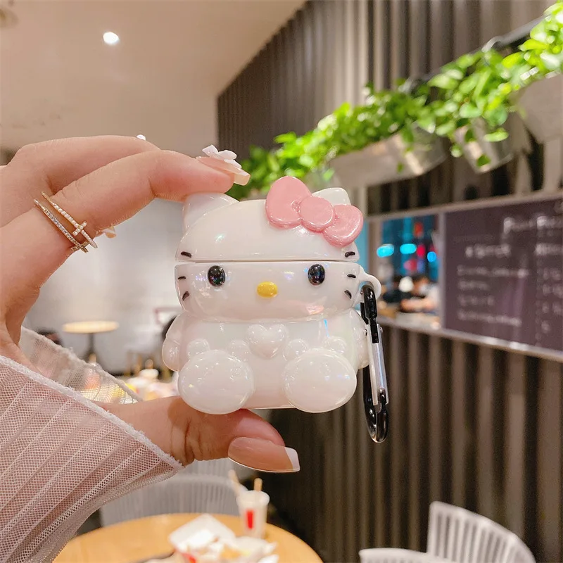 Hello Kitty Airpods Case Kawaii Airpods 1 2 Generation Pro 3 Protective Case Bluetooth Earphone Case Hello Kitty Kawaii Dazzle