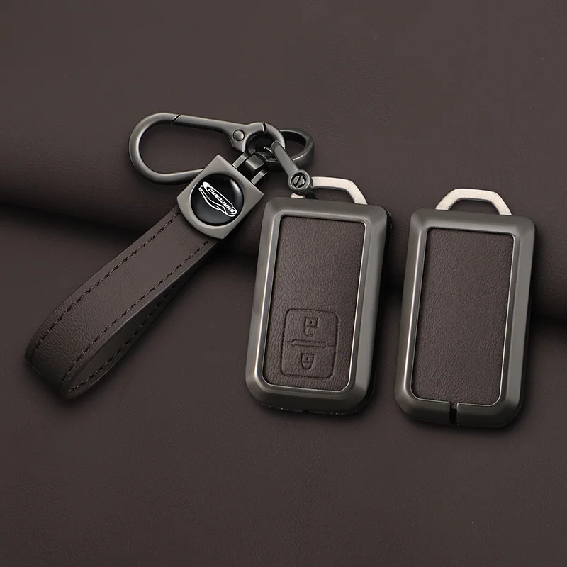 Zink-legierung Leder Auto Smart Key Fall Abdeckung Schutz Shell Für Suzuki Sierra Jimny Swift Embona Spacia Wagon Ertiga Zubehör – Detail 12