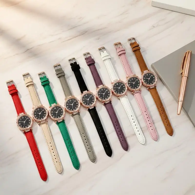 Fashion Inlaid Rhinestone Women's Watch Digital Luminous Electronic Quartz Durable Wristwatch for Daily Shopping Party Use