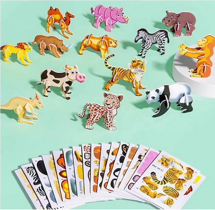 

Animal Magnets for Toddlers Age 1 25PCS Puzzle 3D Cartoon Animal Puzzle 2024 New Children's 3D Puzzle Toy 3D 4 Year Boy Stem