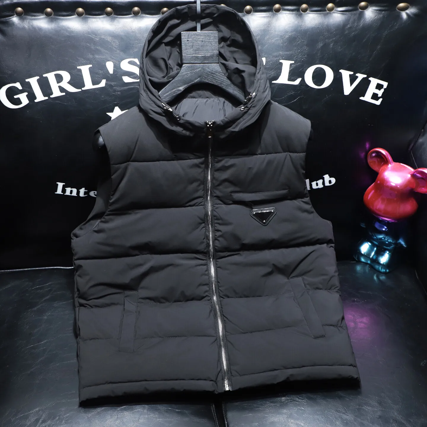 

Men's Faionable Thiened Hooded Vest Winter Outerwear Slim Fit Cotton Jaet Trendy Bal Tank Top Urban Sle Youth Ca...