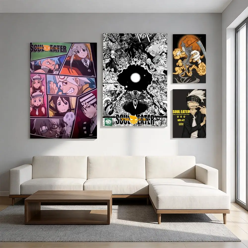 Classic Anime Soul Eater Poster Premium HD Self-Adhesive Wall Decor – Peel & Stick, Residue-Free