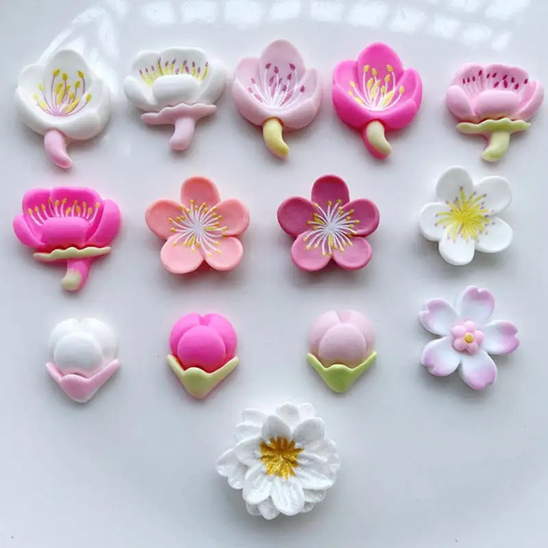 Kawaii – Cabochons en résine à dos plat, motifs variés, dessin animé artisanal, pour nœuds, bricolage, Scrapbooking, décoration, lot de 20 pièces